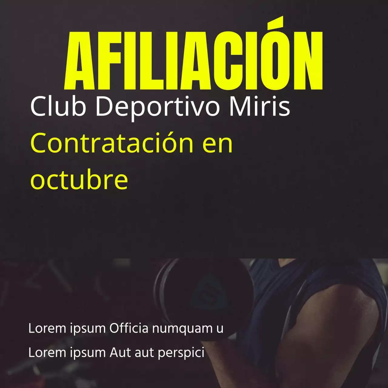 Promover la contratación deportiva en la tendencia negra y amarilla