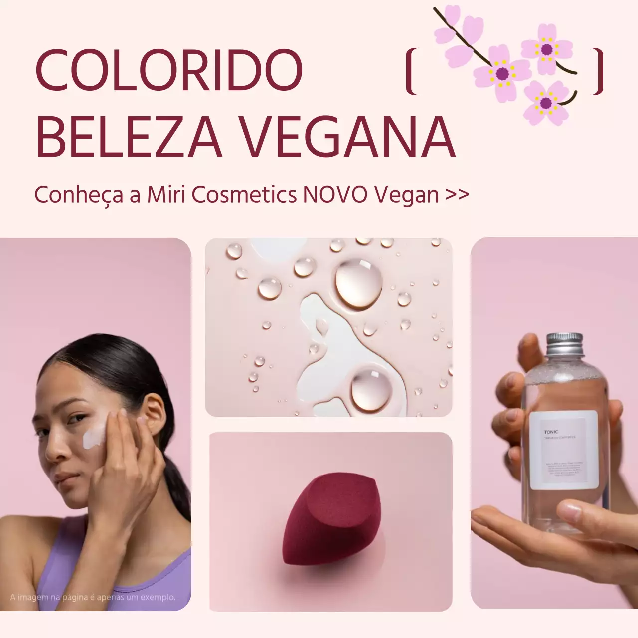 Um simples anúncio de cosméticos cor-de-rosa