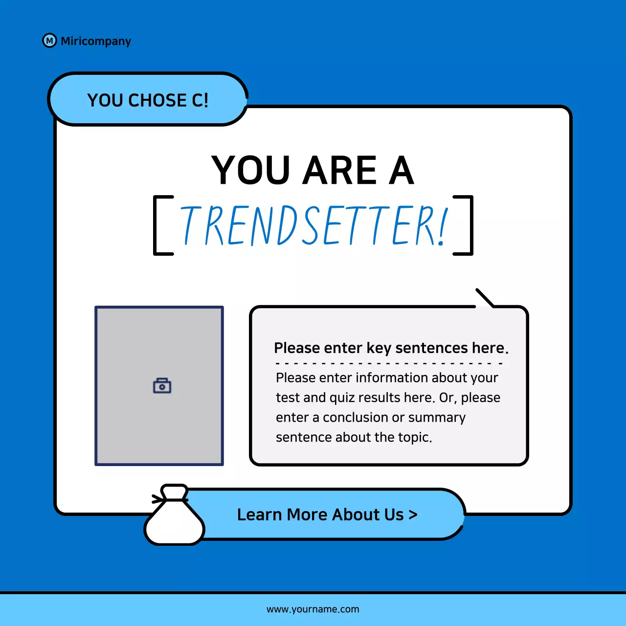 Blue Minimal Shopping Survey Instagram Carousel