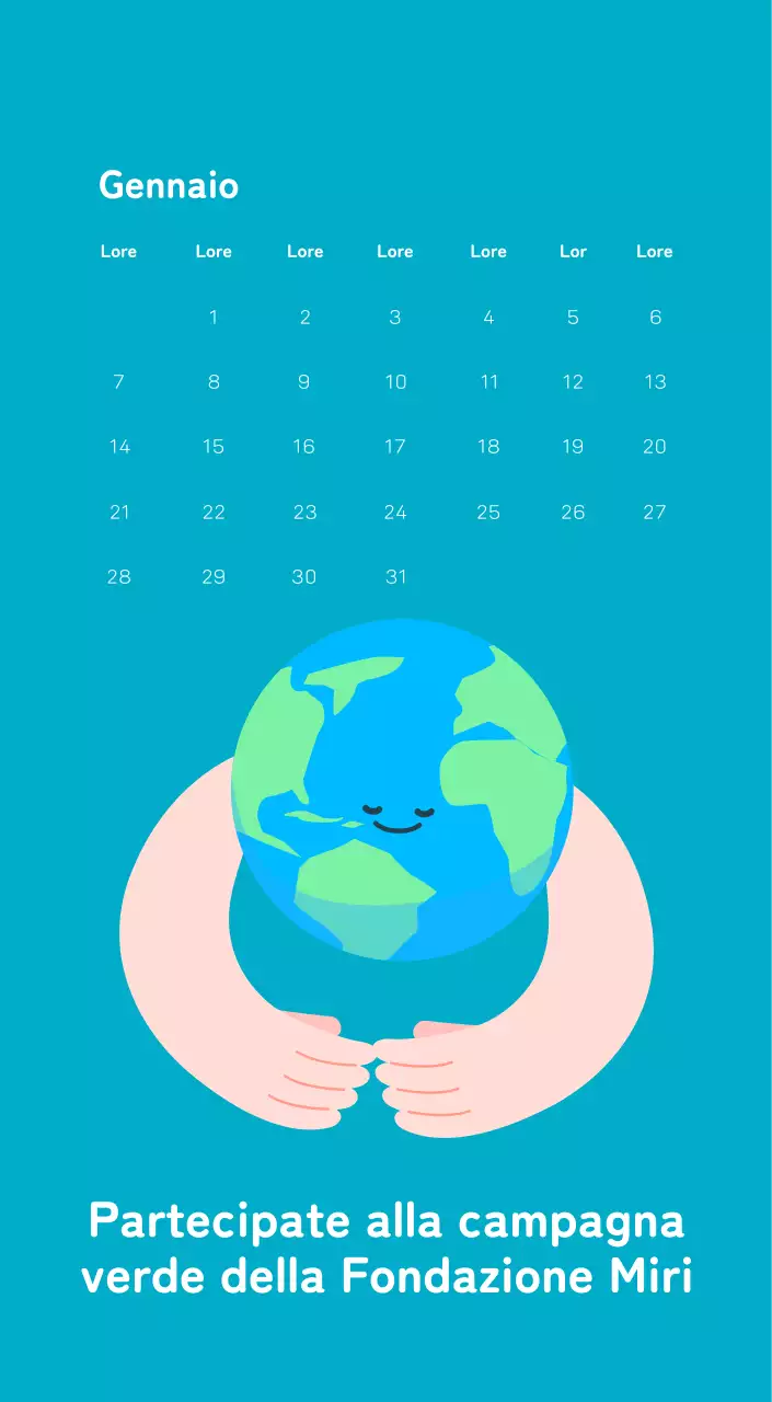 Celebrazione delle festività natalizie con illustrazioni colorate di persone e del pianeta.