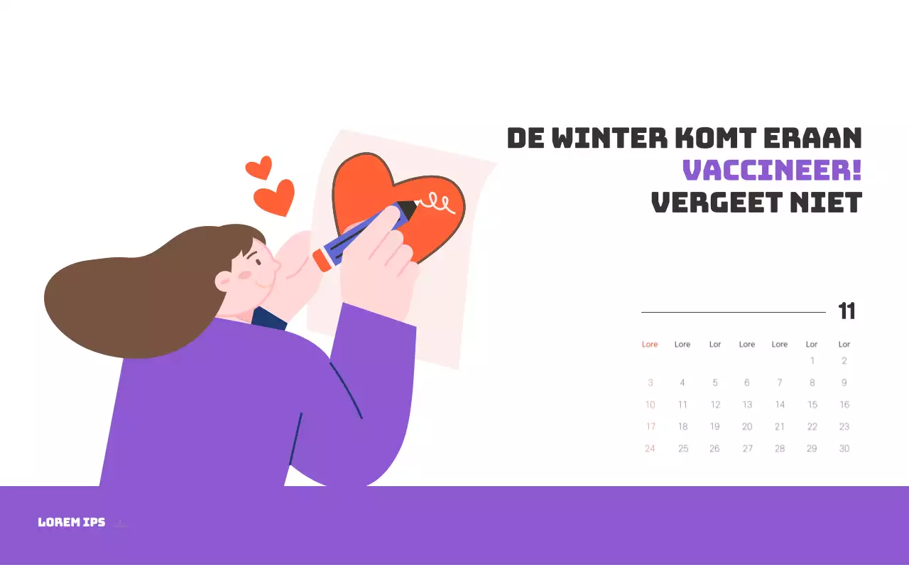 Een feestelijk ziekenhuis met illustraties met gezondheids- en gezinsthema's en kleurrijke accenten