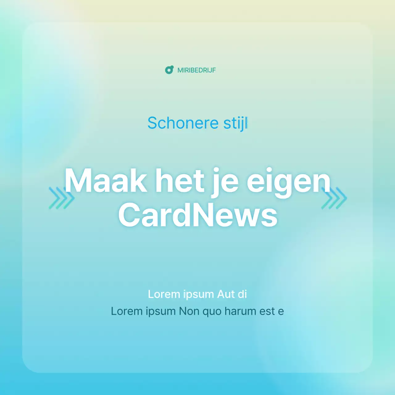 Een eenvoudige zakelijke nieuwsbriefgids in lichtblauw en mintgroen