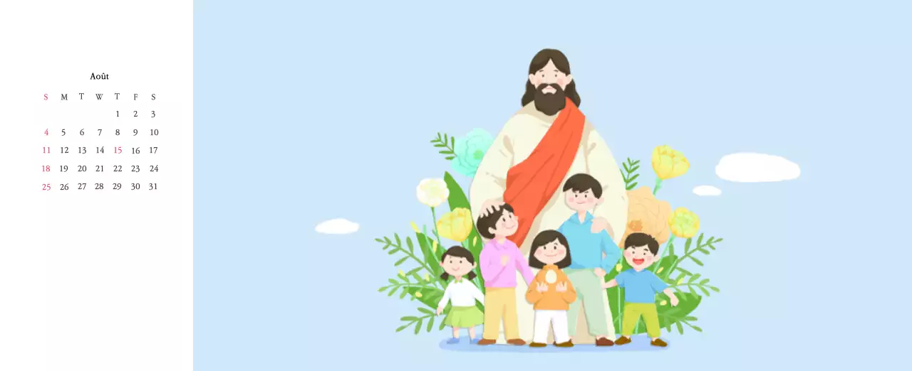 Des églises aux couleurs chaudes et des illustrations mignonnes