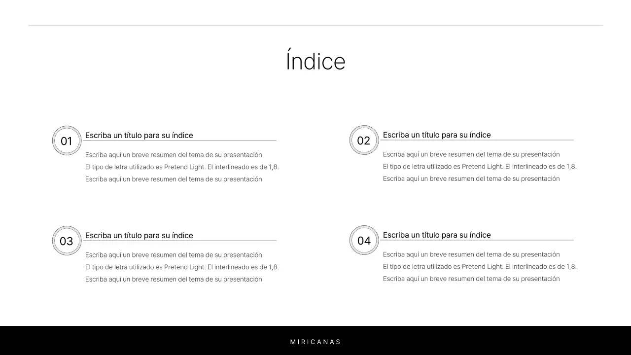 Un sencillo informe en blanco y chartreuse para presentar un proyecto