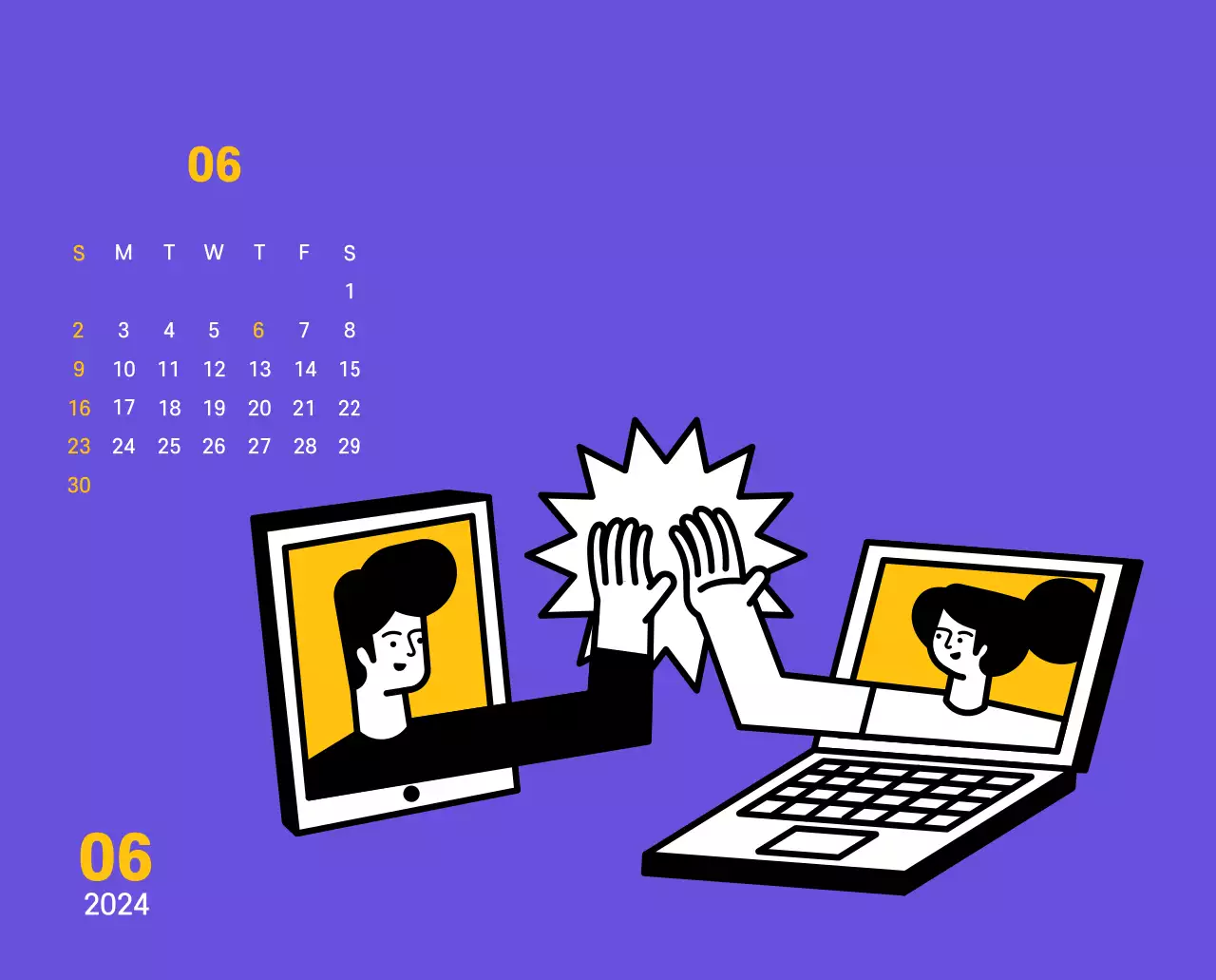 Zuivere lijnillustratie op paarse achtergrond