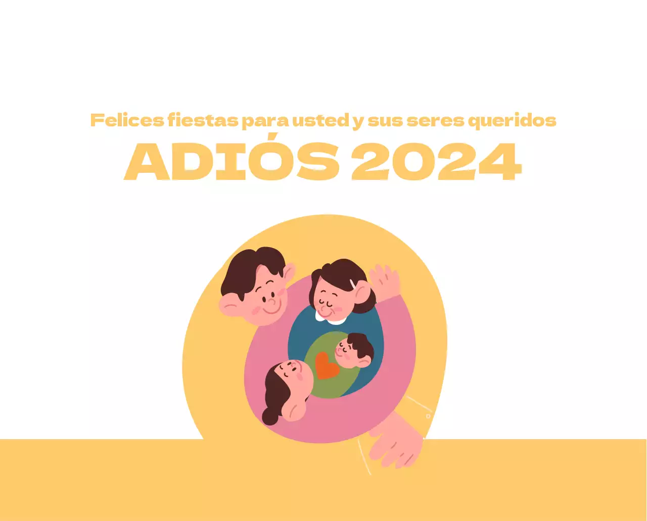 Un hospital festivo con ilustraciones de temática sanitaria y familiar y acentos de color