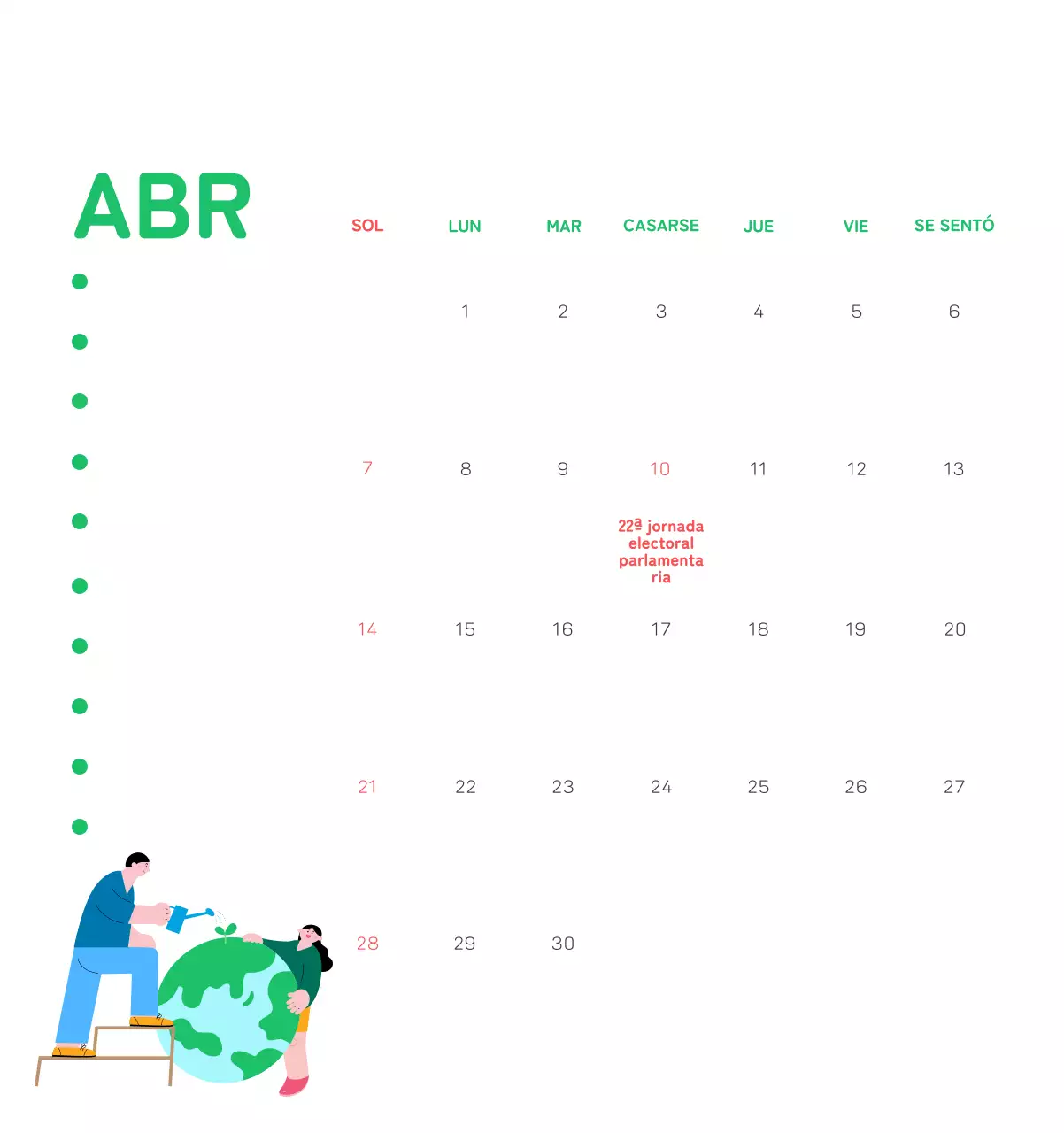 Celebra las fiestas navideñas con coloridas ilustraciones sobre las personas y el planeta.