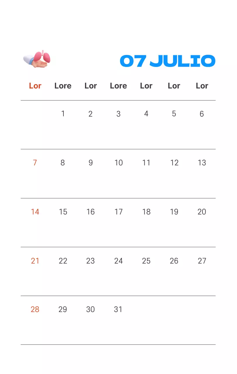 Un hospital festivo con ilustraciones de temática sanitaria y familiar y acentos de color