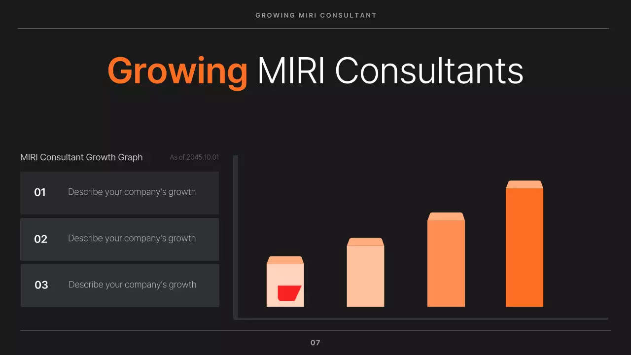 오렌지 모던 비즈니스 프레젠테이션