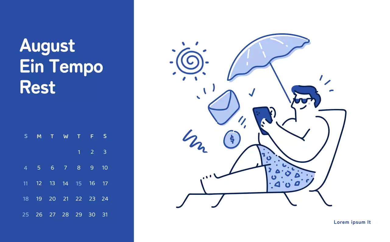 Ein Kalender mit farbenfrohen und emotionalen Illustrationen