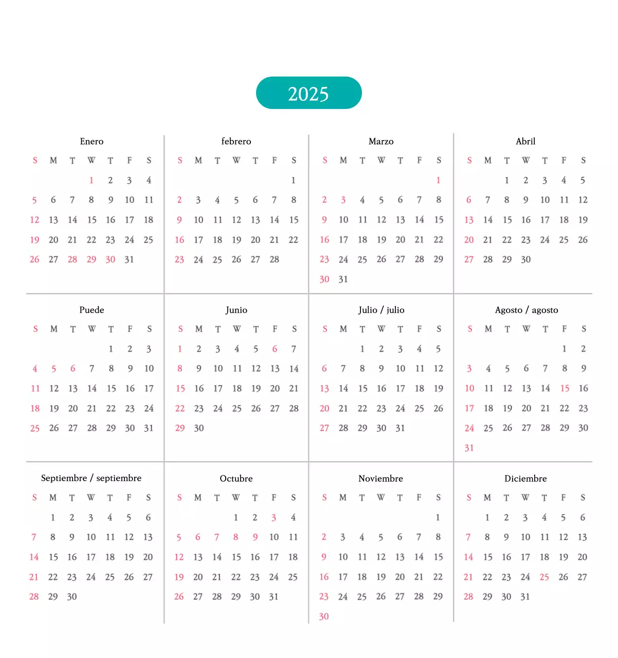 Iglesias con simpáticas ilustraciones en colores cálidos