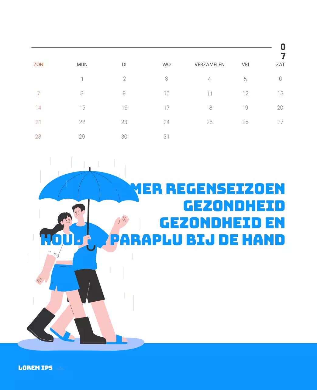 Een feestelijk ziekenhuis met illustraties met gezondheids- en gezinsthema's en kleurrijke accenten