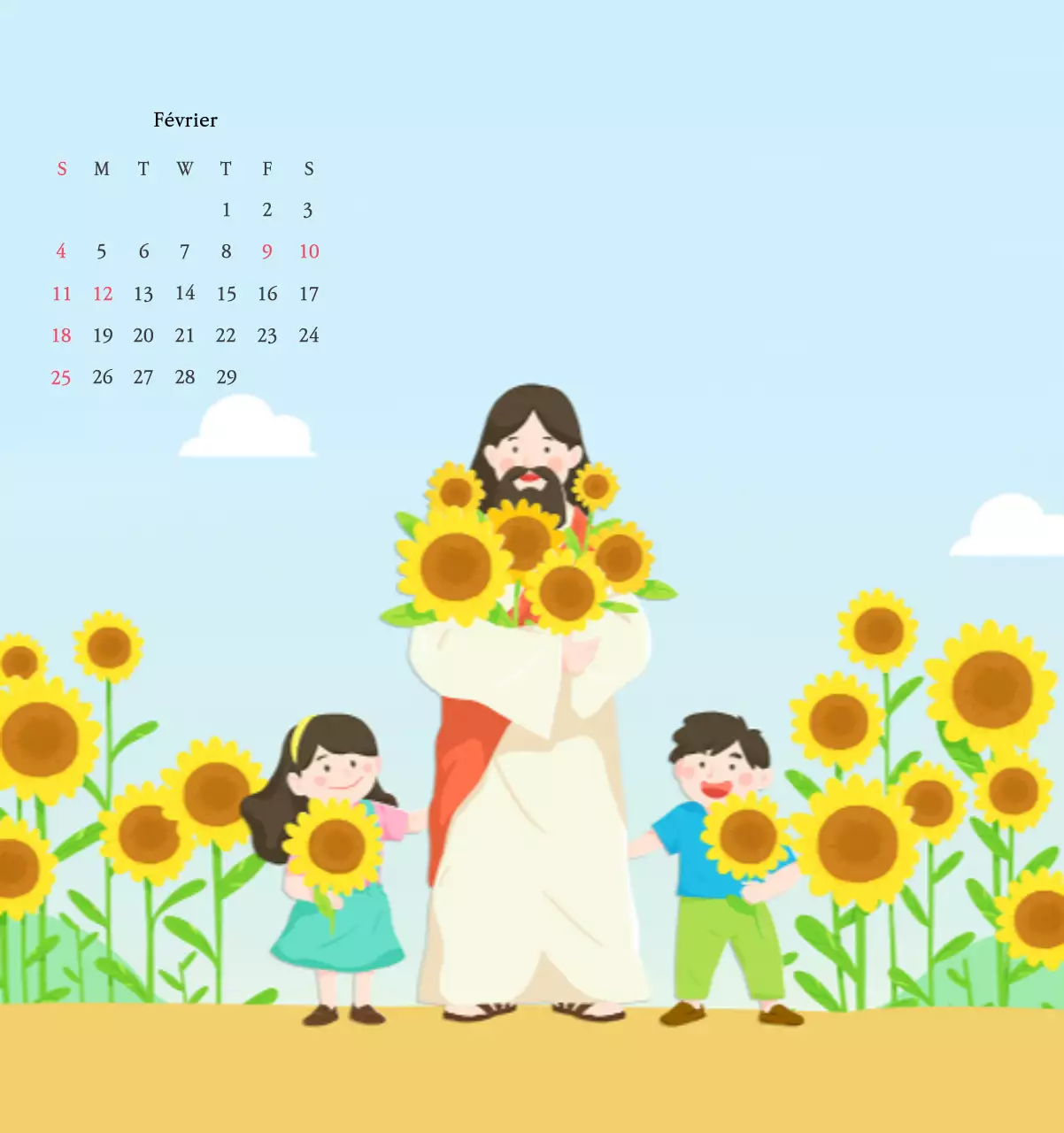 Des églises avec de jolies illustrations aux couleurs chaudes