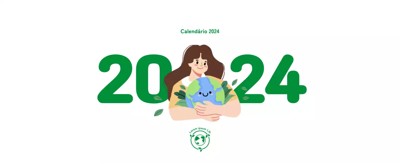 Celebrar a época festiva com ilustrações coloridas de pessoas e do planeta.