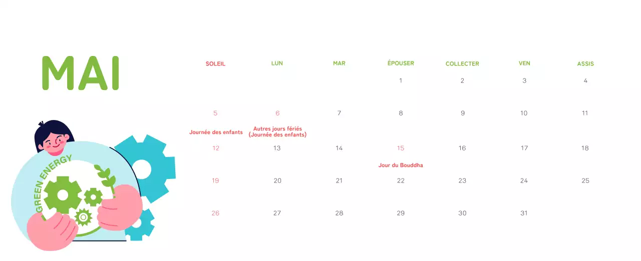 Célébration des fêtes de fin d'année avec des illustrations colorées de l'homme et de la planète.
