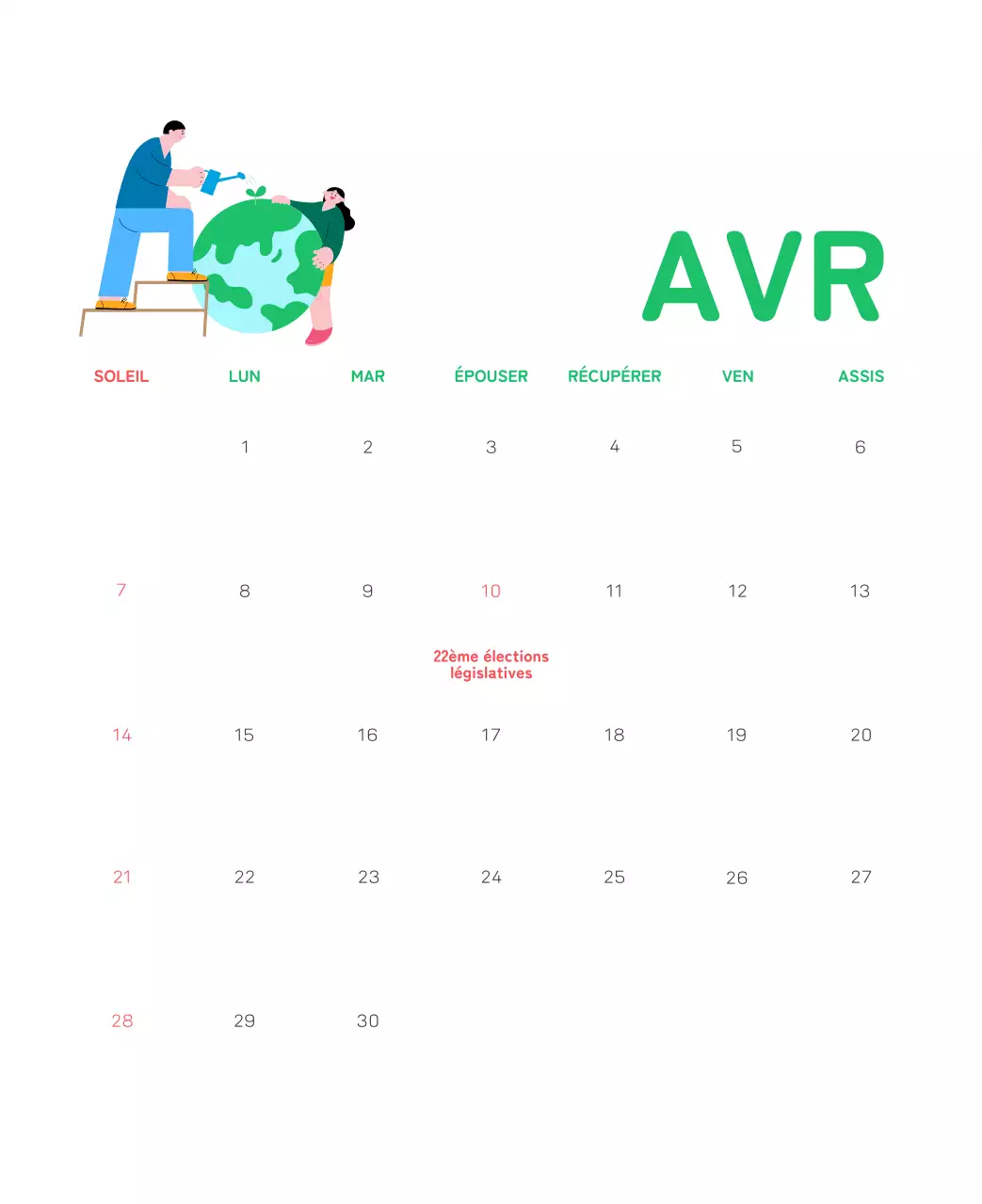 Une fondation sociale qui célèbre les fêtes de fin d'année avec des illustrations colorées de personnes et de la planète.