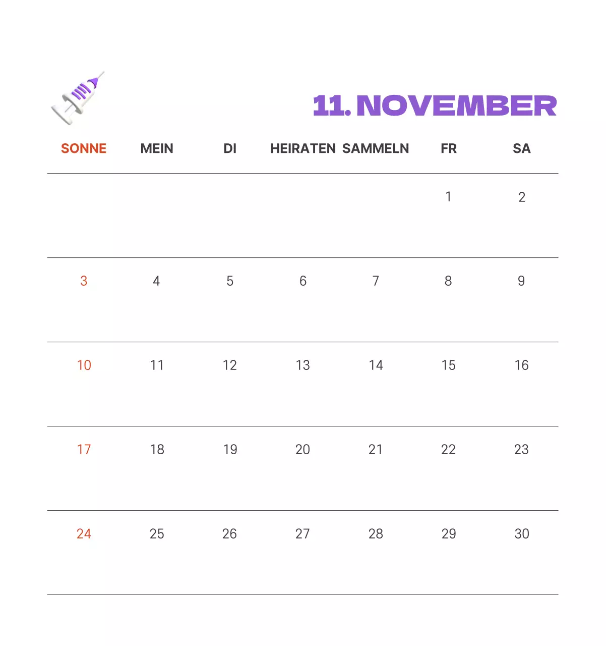 Ein festliches Krankenhaus mit Illustrationen zum Thema Gesundheit und Familie und farbenfrohen Akzenten