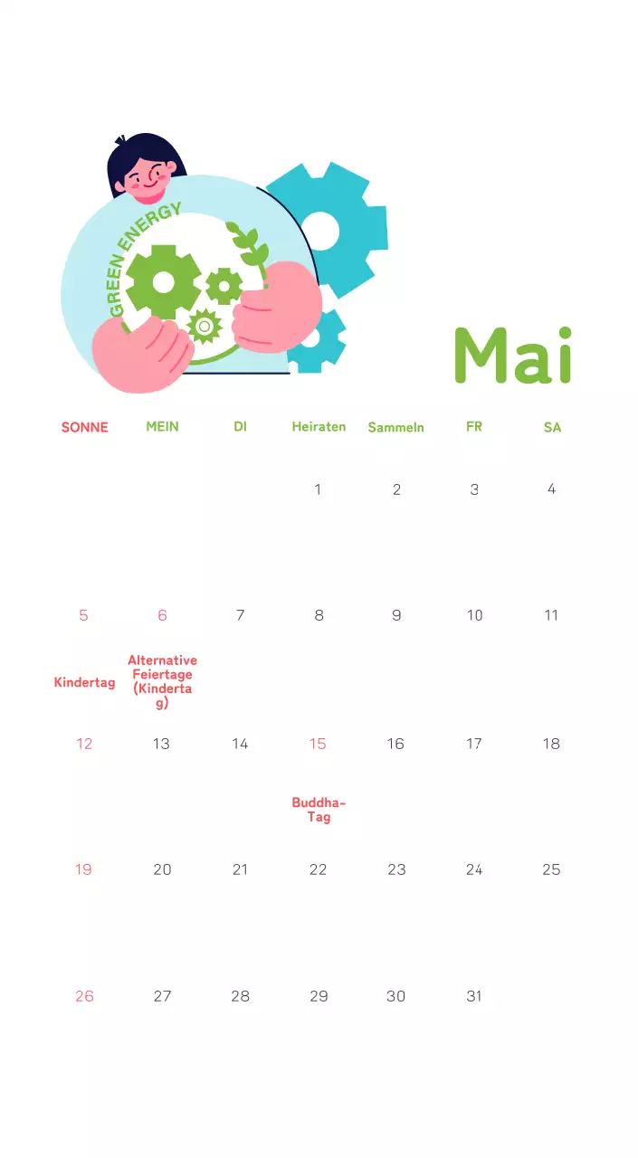 Mit farbenfrohen Illustrationen von Menschen und dem Planeten wird die Weihnachtszeit gefeiert.