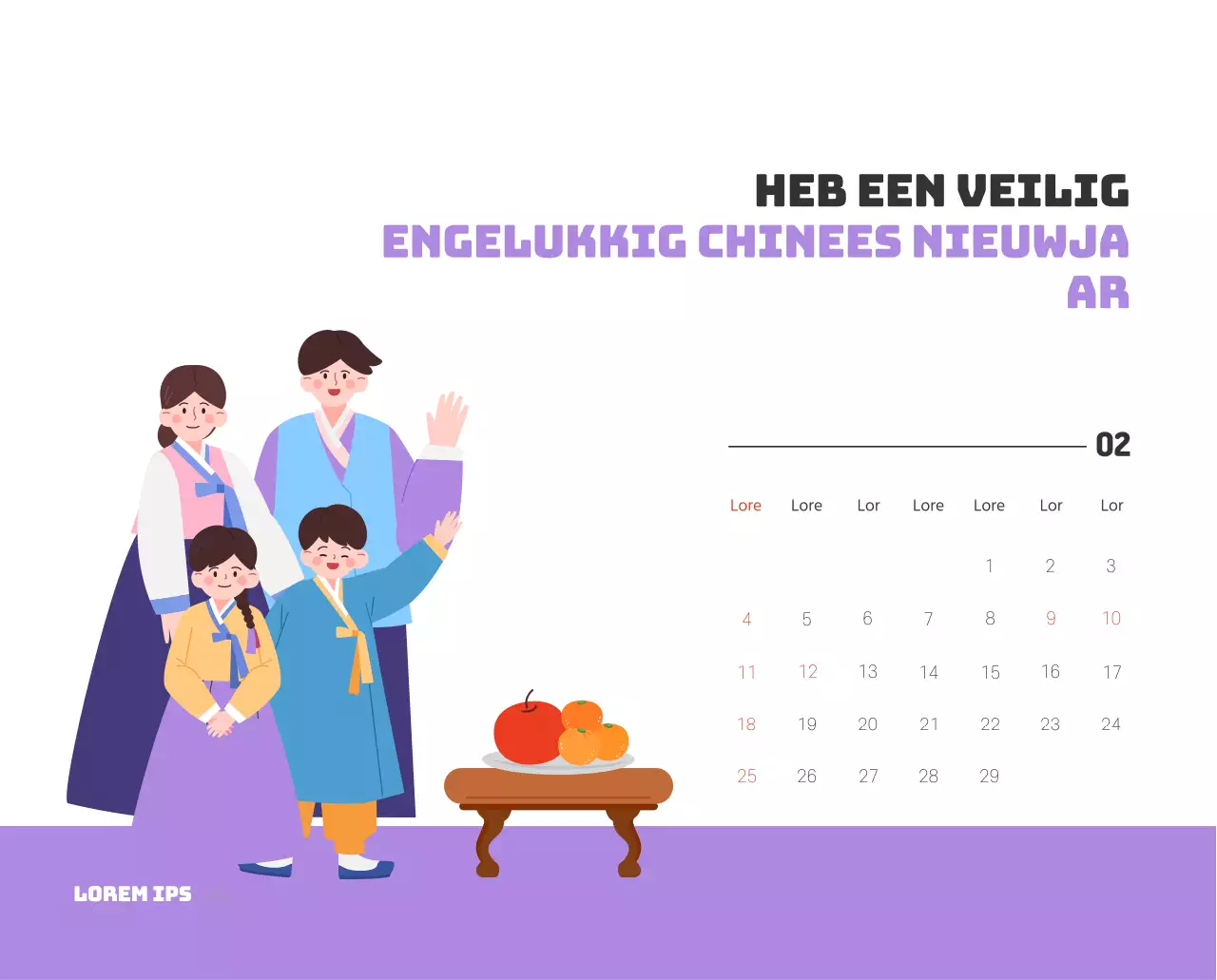 Een feestelijk ziekenhuis met illustraties met gezondheids- en gezinsthema's en kleurrijke accenten