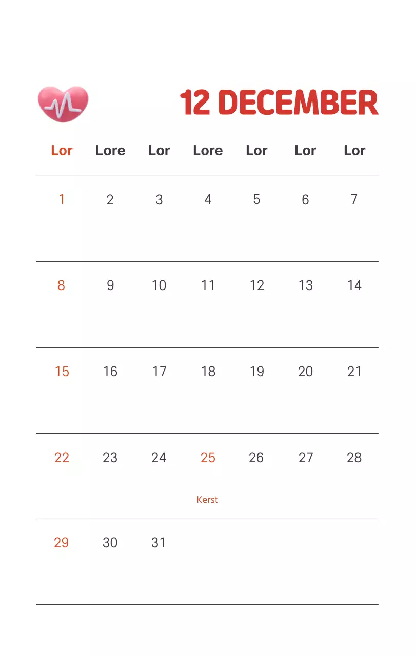 Een feestelijk ziekenhuis met illustraties met gezondheids- en gezinsthema's en kleurrijke accenten