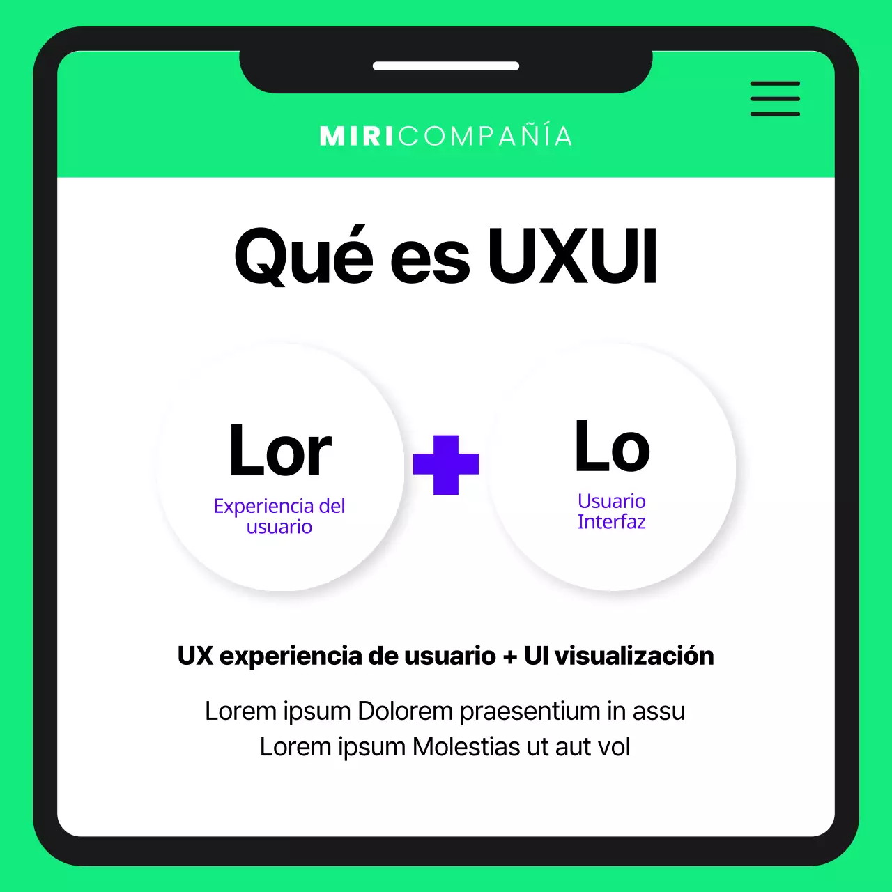 Contratar a un diseñador guapo en púrpura y chartreuse