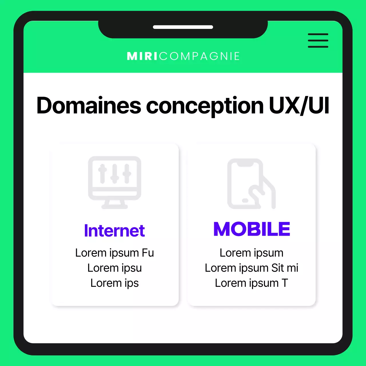 Embaucher une jolie styliste en violet et chartreuse