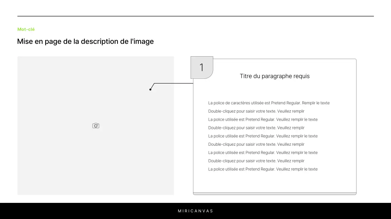 Un simple rapport blanc et chartreuse pour introduire un projet