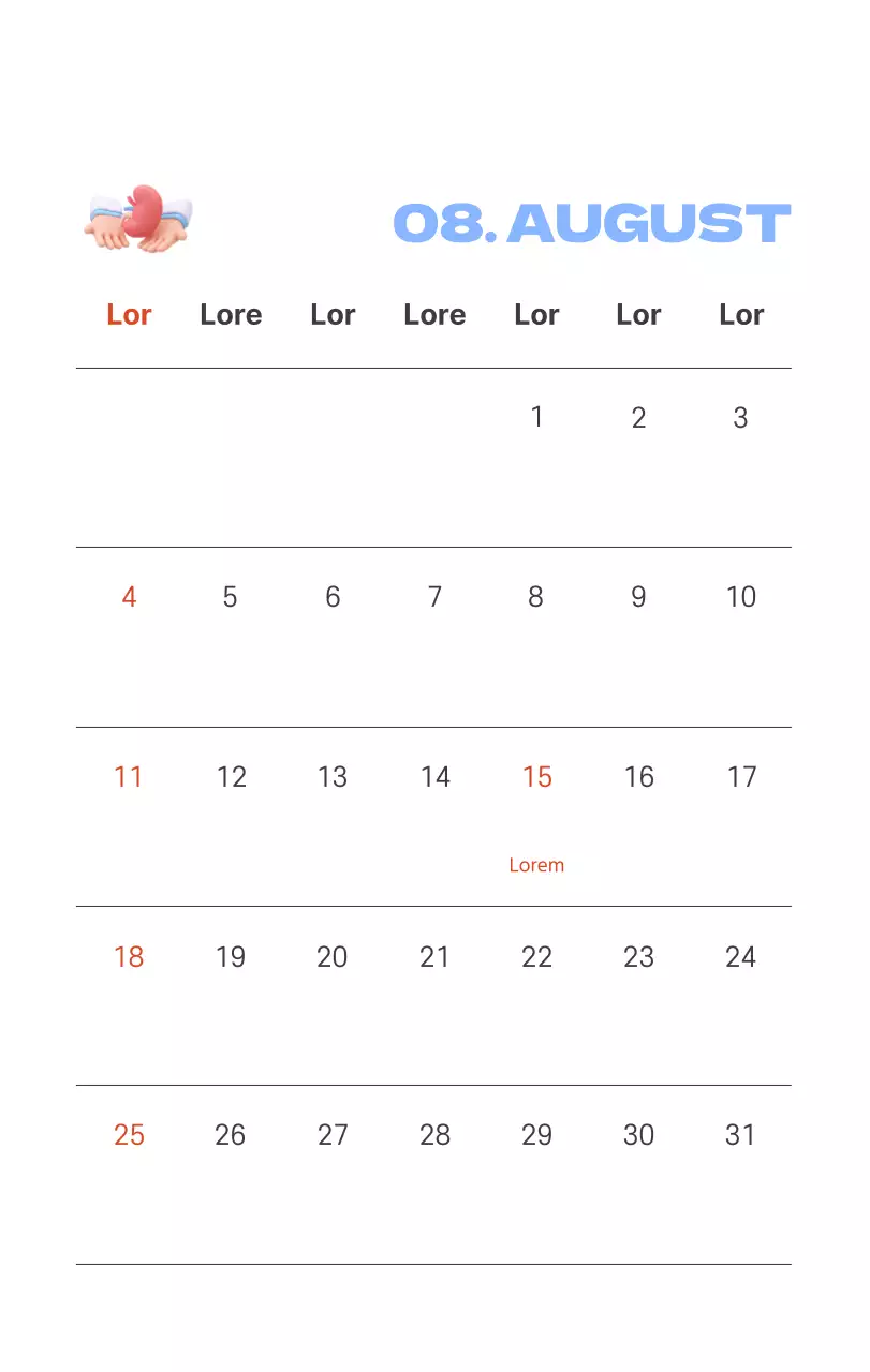 Ein festliches Krankenhaus mit Illustrationen zum Thema Gesundheit und Familie und farbenfrohen Akzenten