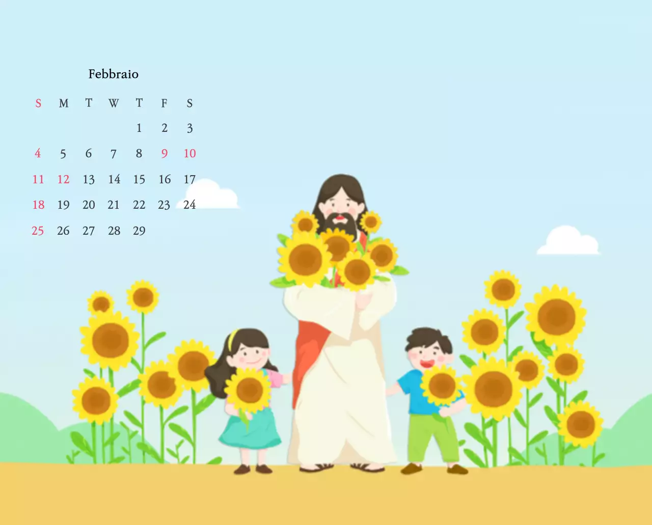 Chiese con simpatiche illustrazioni dai colori caldi