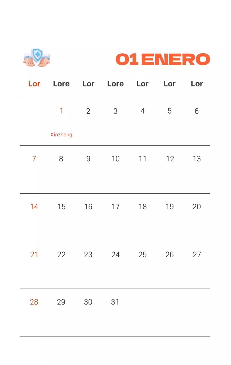 Un hospital festivo con ilustraciones de temática sanitaria y familiar y acentos de color