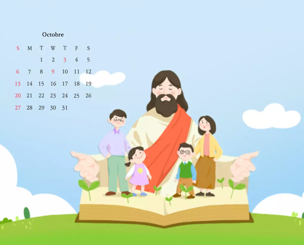 Des églises avec de jolies illustrations aux couleurs chaudes