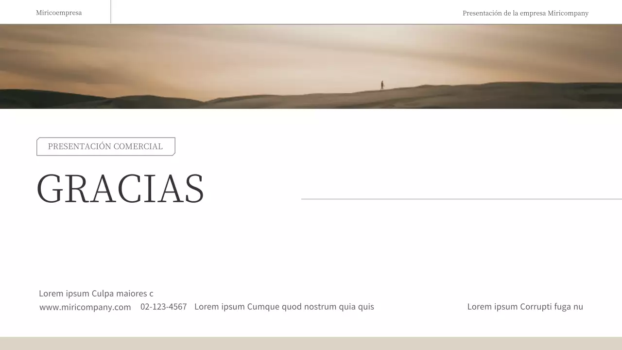 Un informe empresarial sencillo y emotivo en marrón y blanco