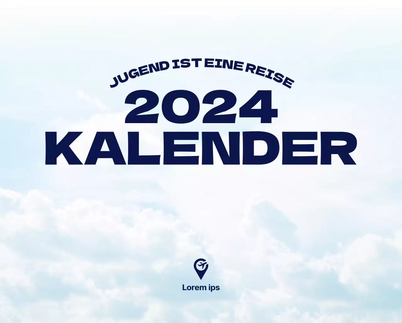 Ein Reisebüro, das die Feiertage mit saisonalen Reisefotos und einem klaren, fetten Textlayout feiert.