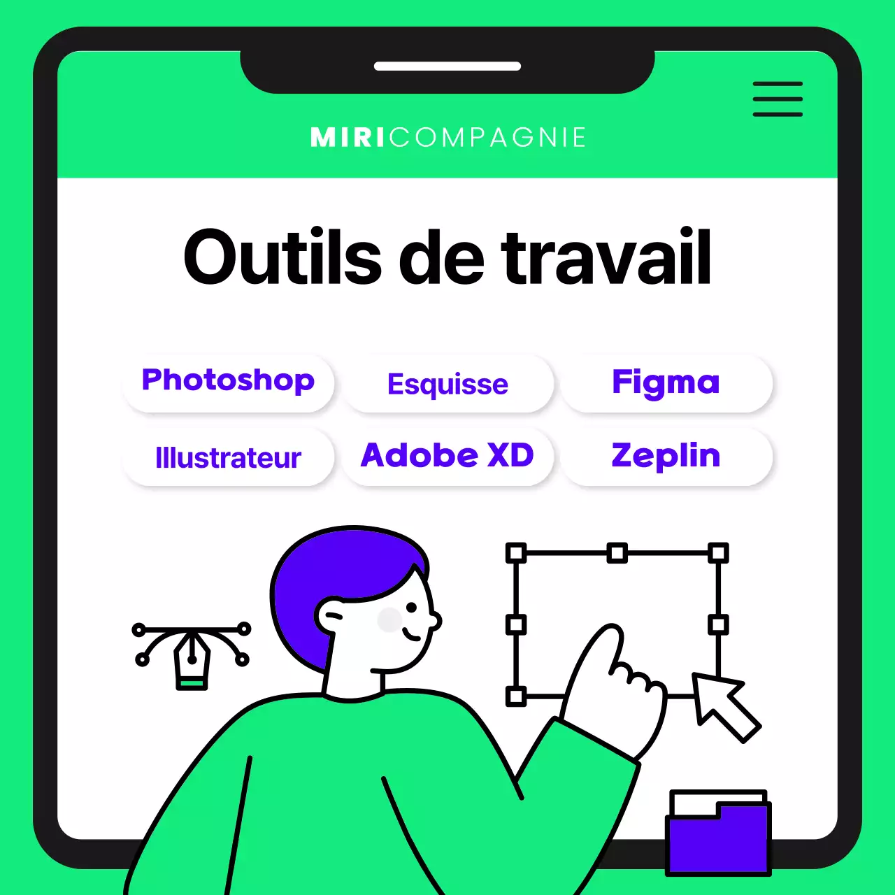 Embaucher une jolie styliste en violet et chartreuse