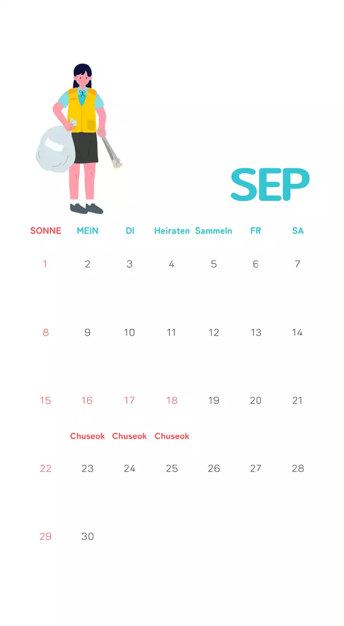 Mit farbenfrohen Illustrationen von Menschen und dem Planeten wird die Weihnachtszeit gefeiert.