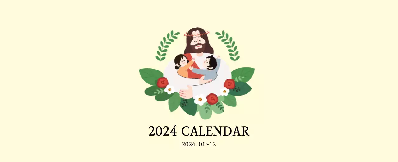 Warm colorsChurches with cute illustrations