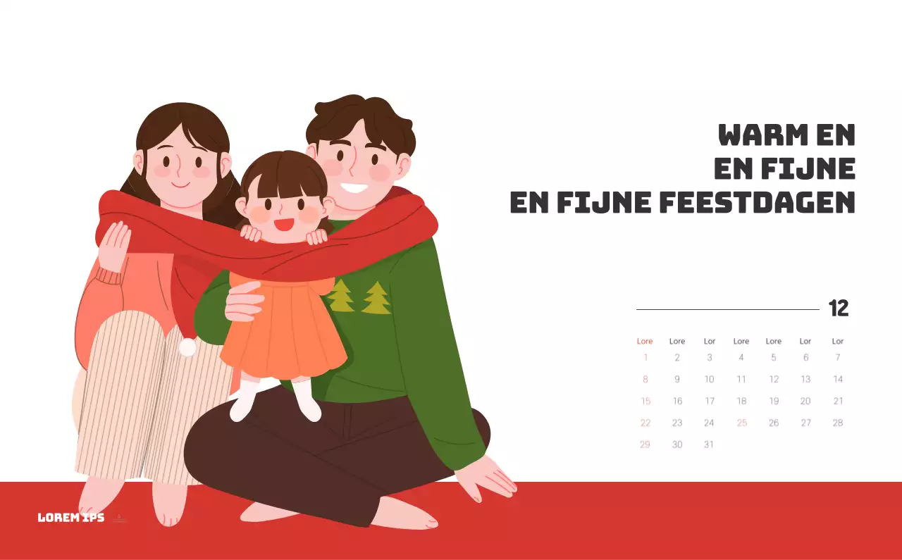 Een feestelijk ziekenhuis met illustraties met gezondheids- en gezinsthema's en kleurrijke accenten