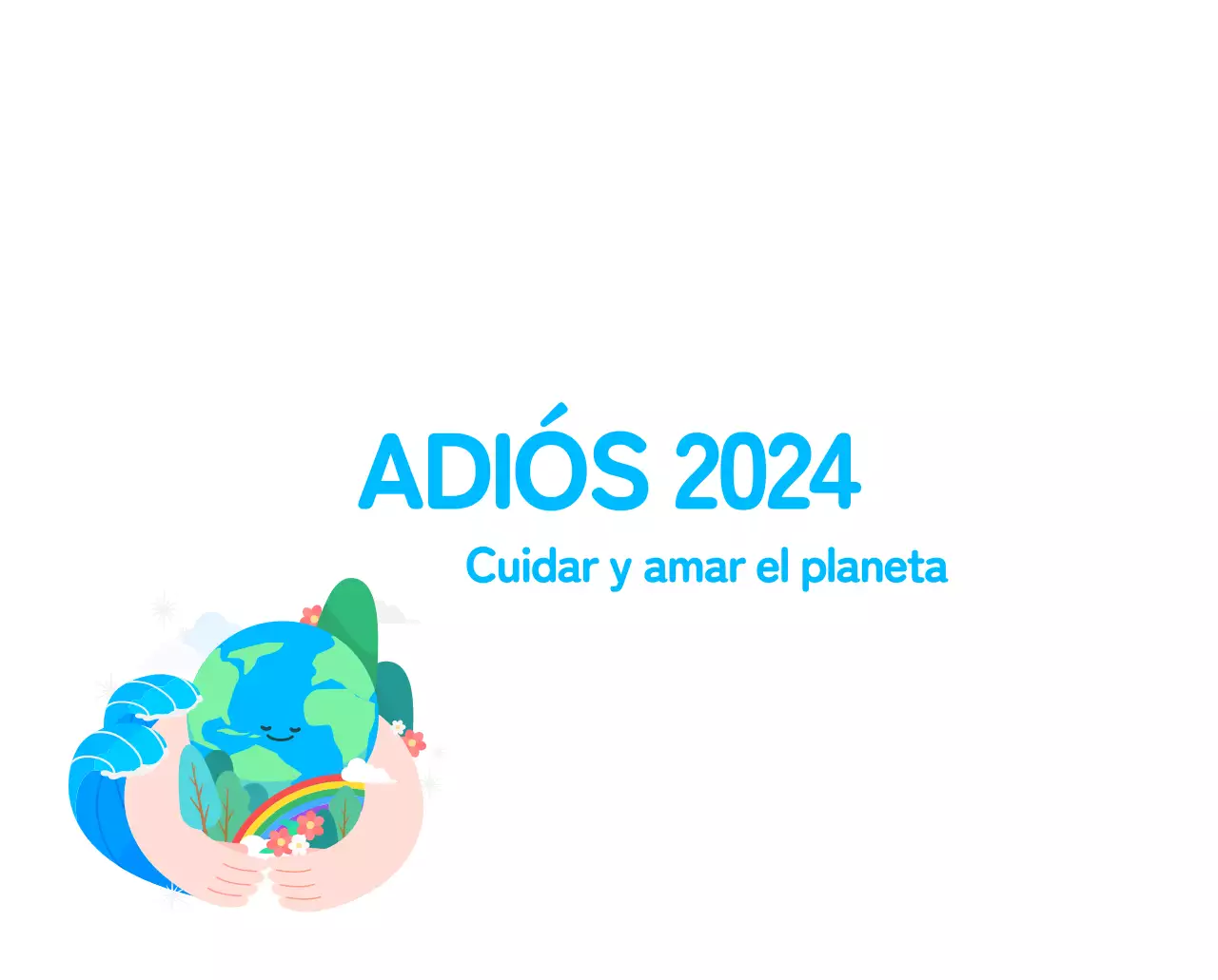 Celebra las fiestas navideñas con coloridas ilustraciones sobre las personas y el planeta.