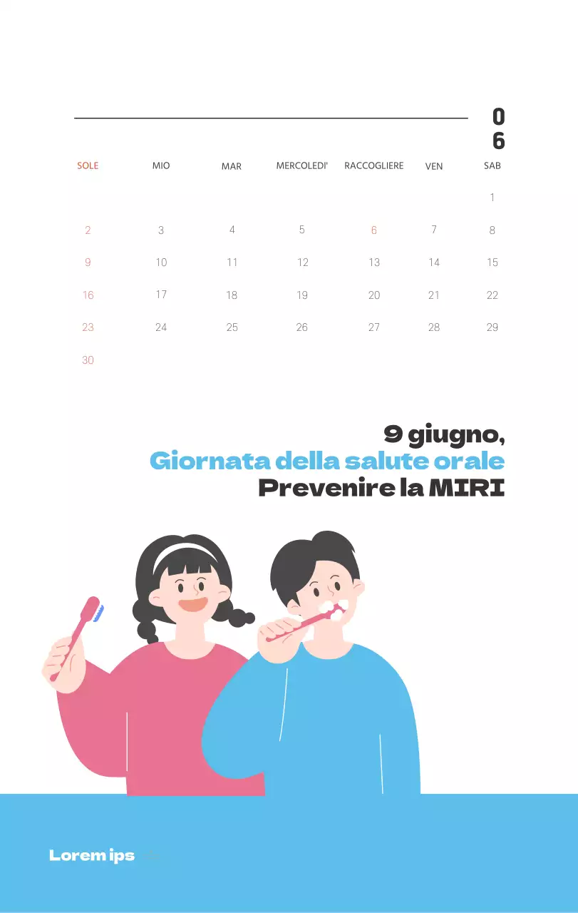 Un ospedale festivo con illustrazioni a tema salute e famiglia e accenti colorati