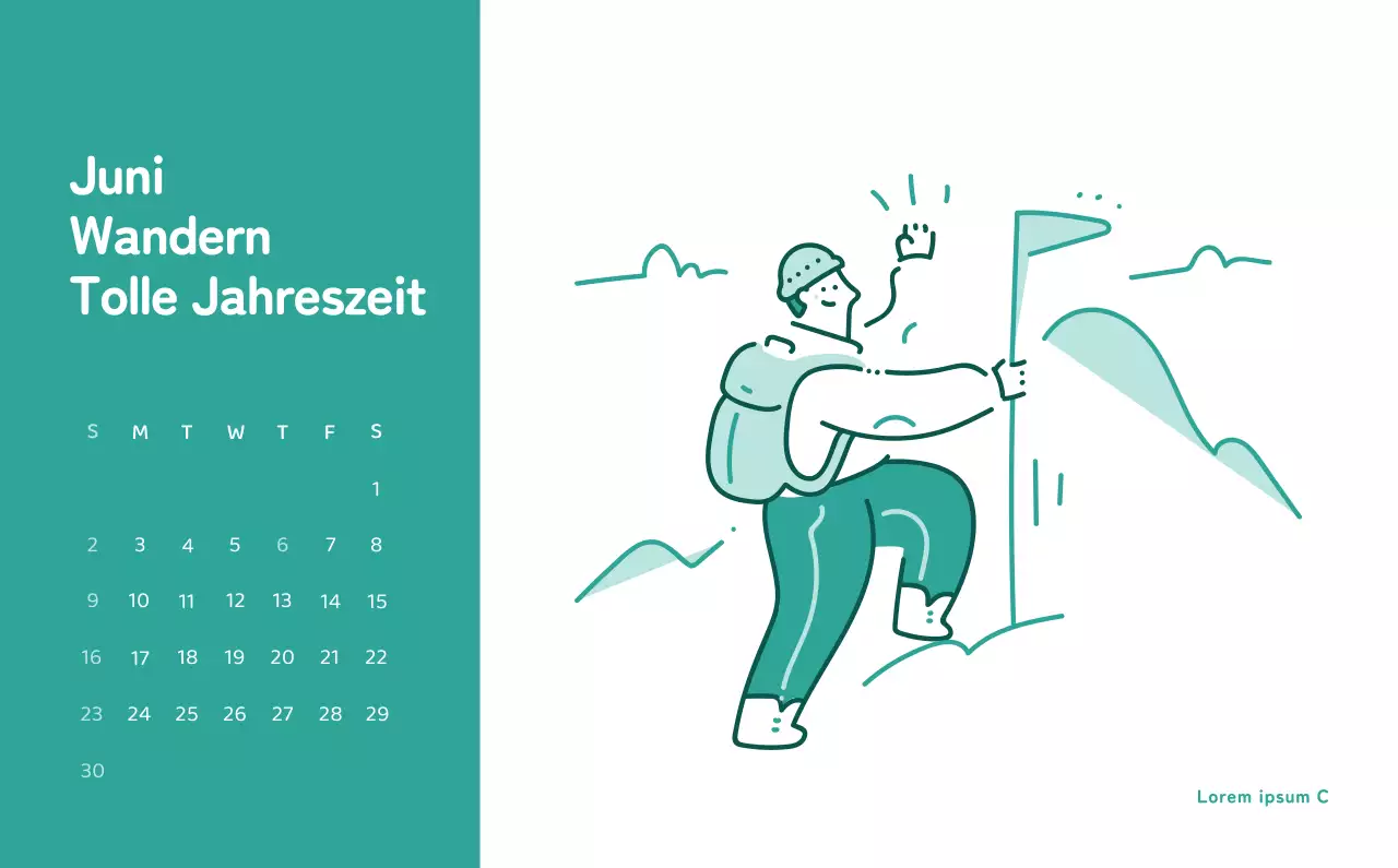 Ein Kalender mit farbenfrohen und emotionalen Illustrationen