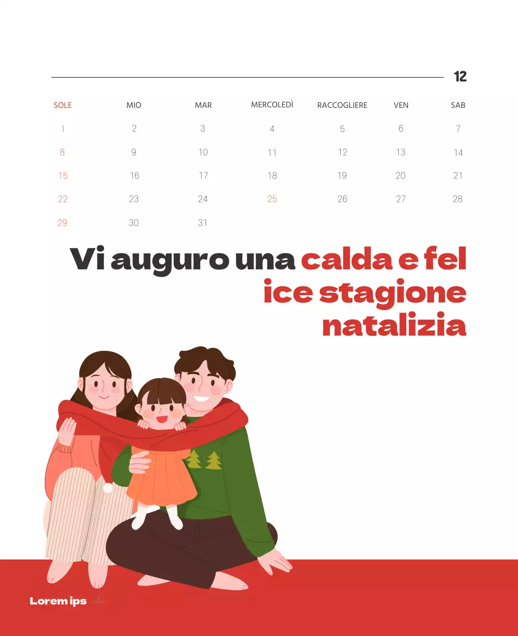 Un ospedale festivo con illustrazioni a tema salute e famiglia e accenti colorati