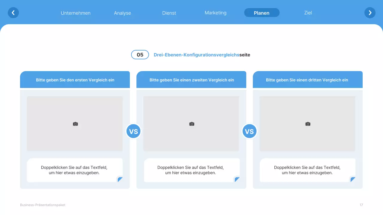 Einfache weiße und hellblaue Website Firmenprofil