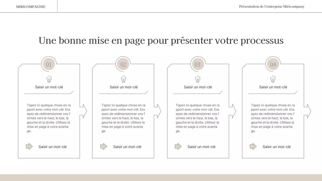 Un rapport d'activité simple et émotionnel en brun et blanc