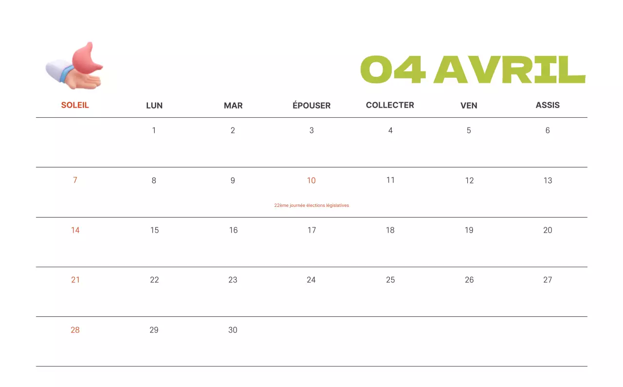 Un hôpital festif avec des illustrations sur le thème de la santé et de la famille et des accents colorés.