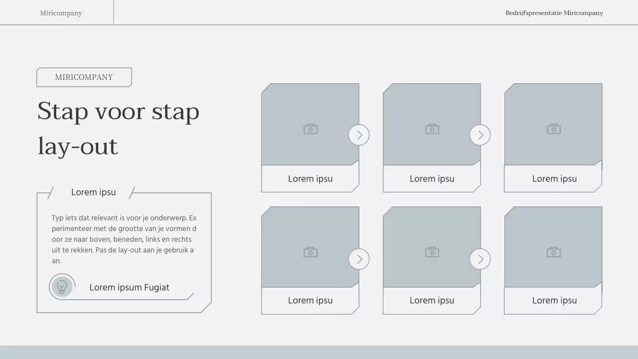 Een eenvoudig, emotioneel zakelijk rapport in lichtblauw en wit