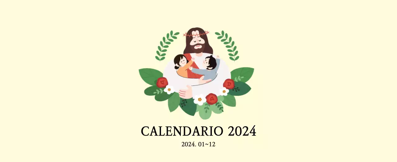 Colores cálidosIglesias con simpáticas ilustraciones