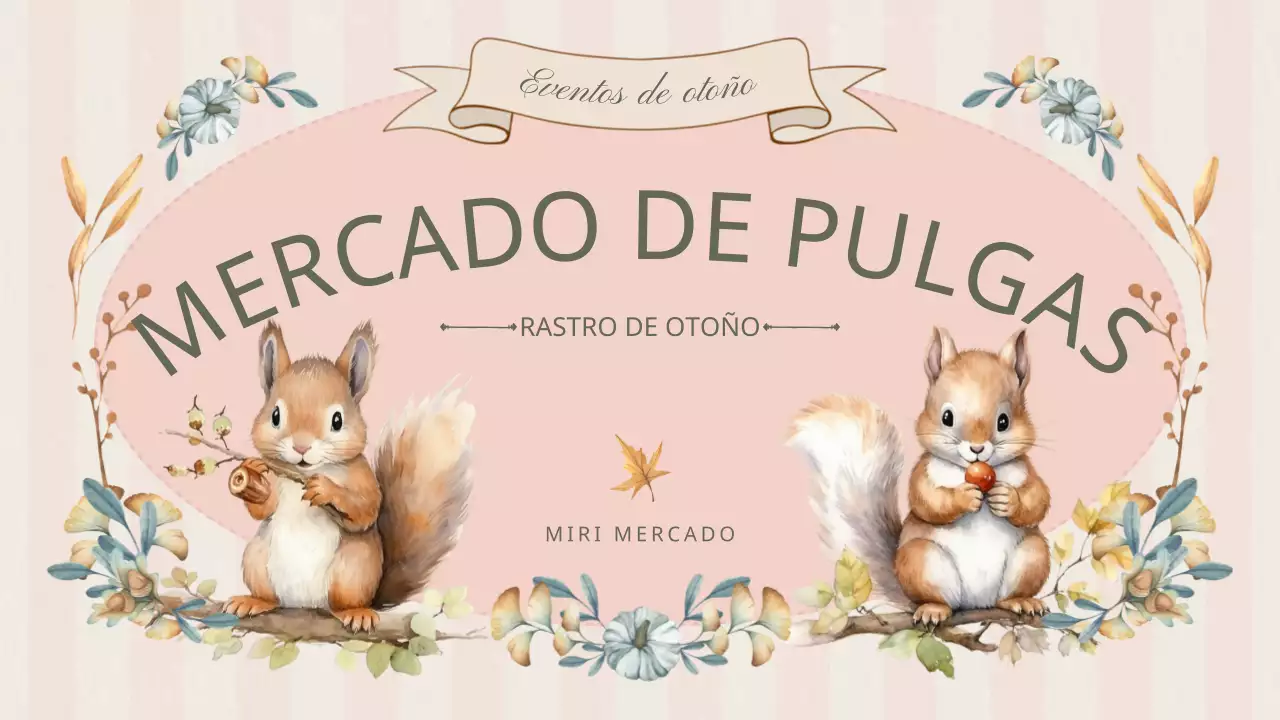 Planificador clásico de otoño para el Rastro en rosa y caqui