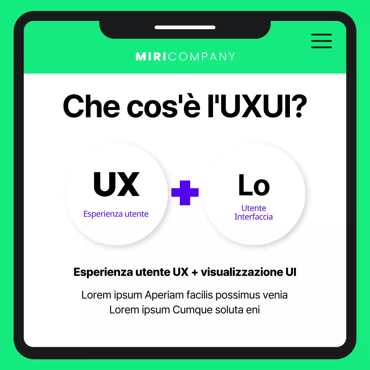 Assunzione di un designer carino in viola e chartreuse