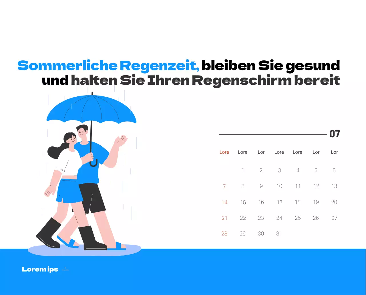 Ein festliches Krankenhaus mit Illustrationen zum Thema Gesundheit und Familie und farbenfrohen Akzenten