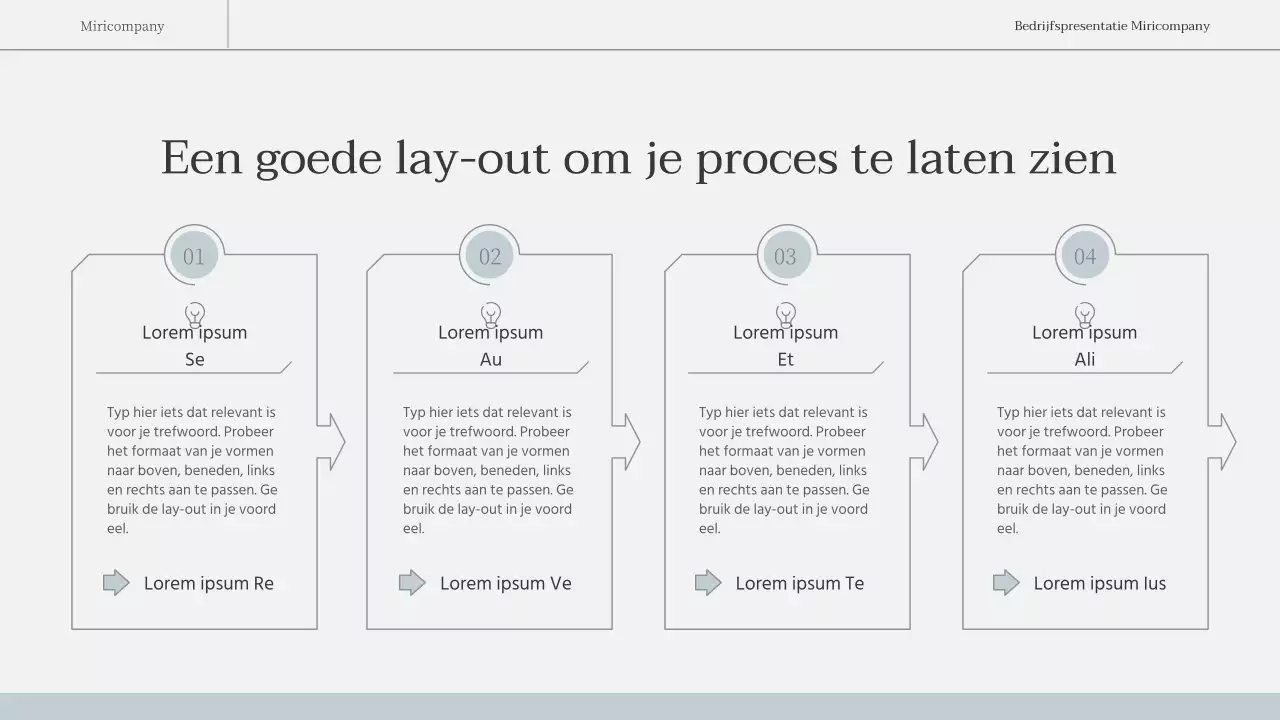 Een eenvoudig, emotioneel zakelijk rapport in lichtblauw en wit